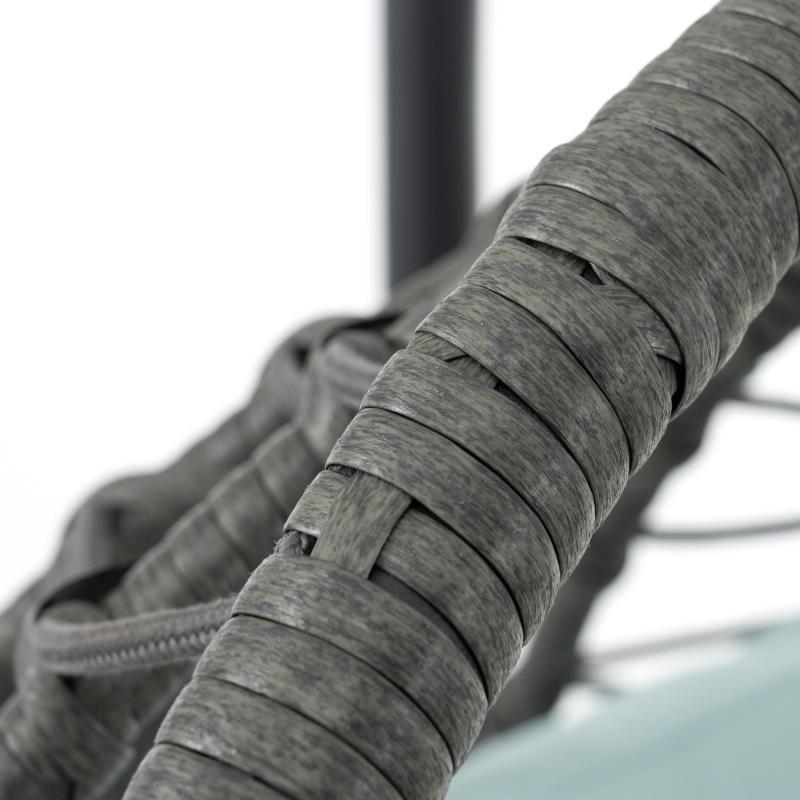 US Local Indoor And Outdoor Swing Chair With Stand, Patio Wicker Hanging Egg Chair, Hanging Basket Chair Suitable For Bedroom, Living Room And Balcony