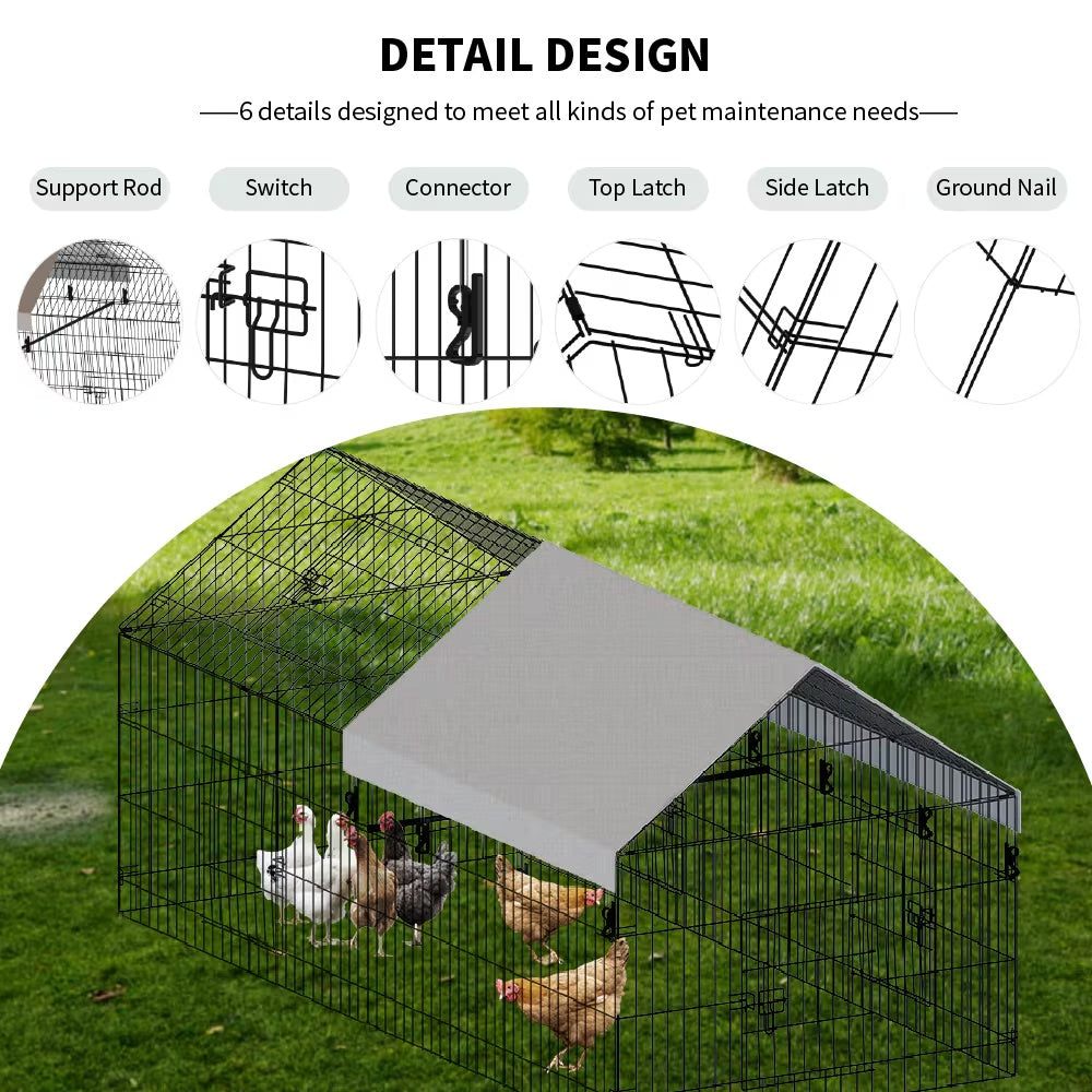 US Local Pointed Wire Chicken Coop For Poultry Breeding