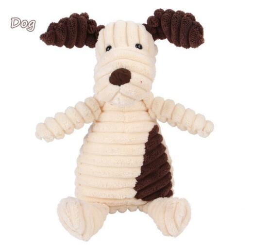 US Local Vocal Animal Plush for Pet Dog Molar Teeth Cleaning Training