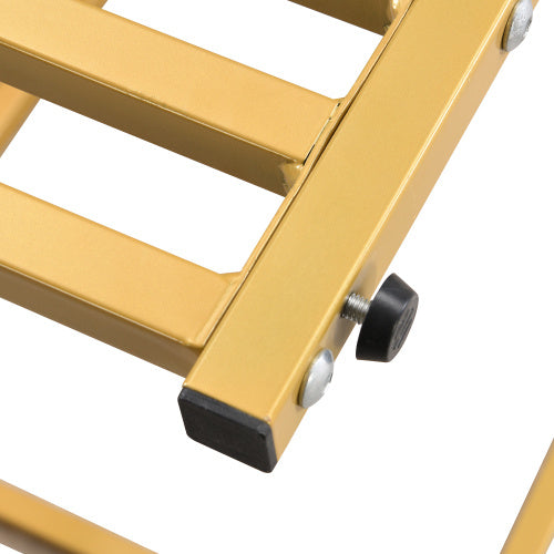 UK Local Coffee Table Set Of 2, Nesting Coffee Table With Marble Pattern, Modern Gold Nesting Side Table, Coffee Table With Drawer, Metal Frame Square End Table, Center Tables For Living Room,Bedroom And Small