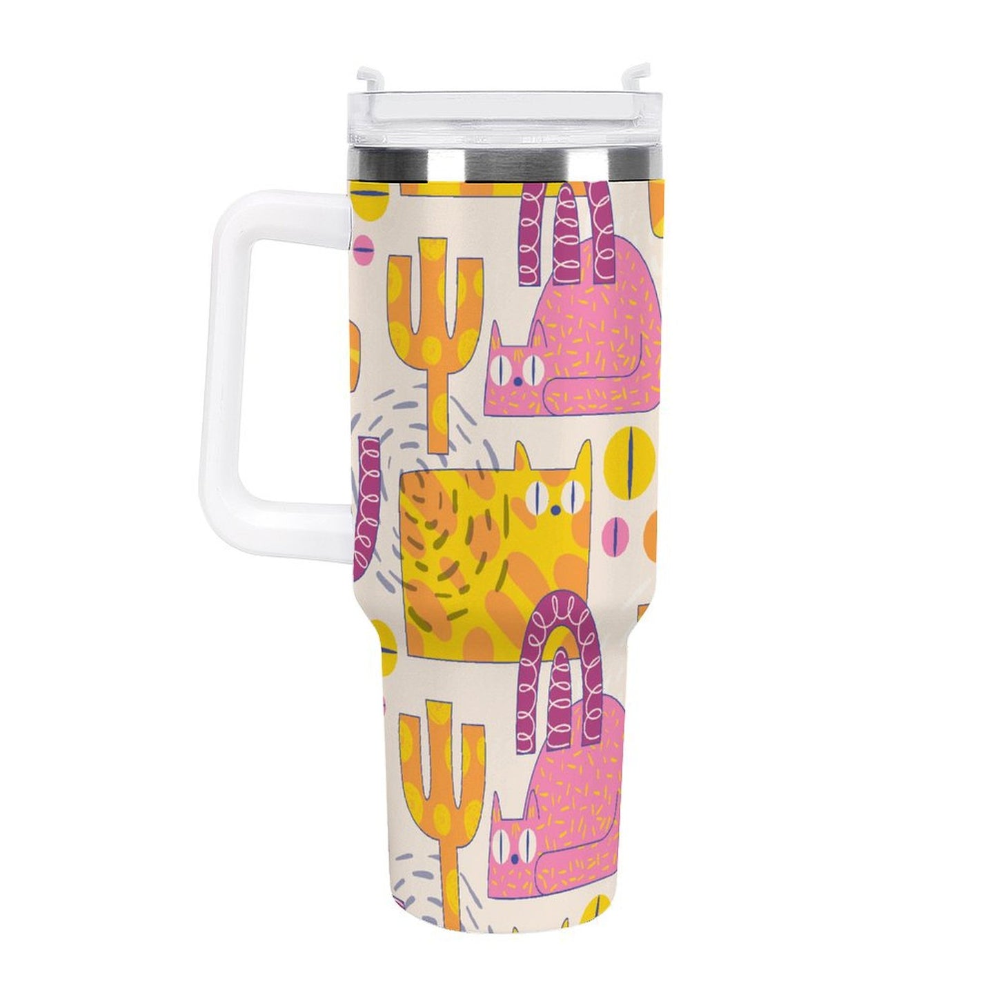 PHDT00248 POD US Local Tumbler 40 oz Large Capacity Car Cup Cat