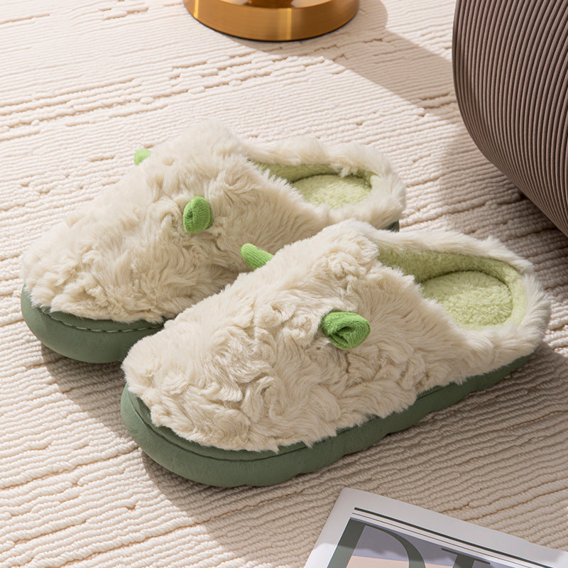 Non-slip Thickening Thermal Home Cotton Slippers
