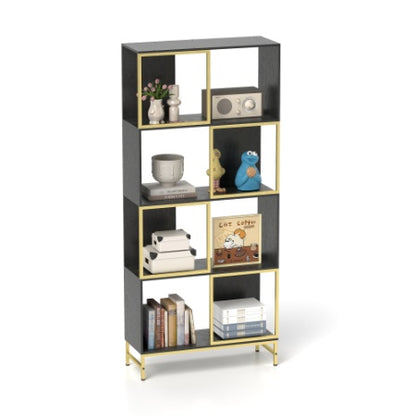 US Local 4-Tier Storage Shelves, Bookcase Display Storage Shelf Corner Shelf For Small Space, Living Room