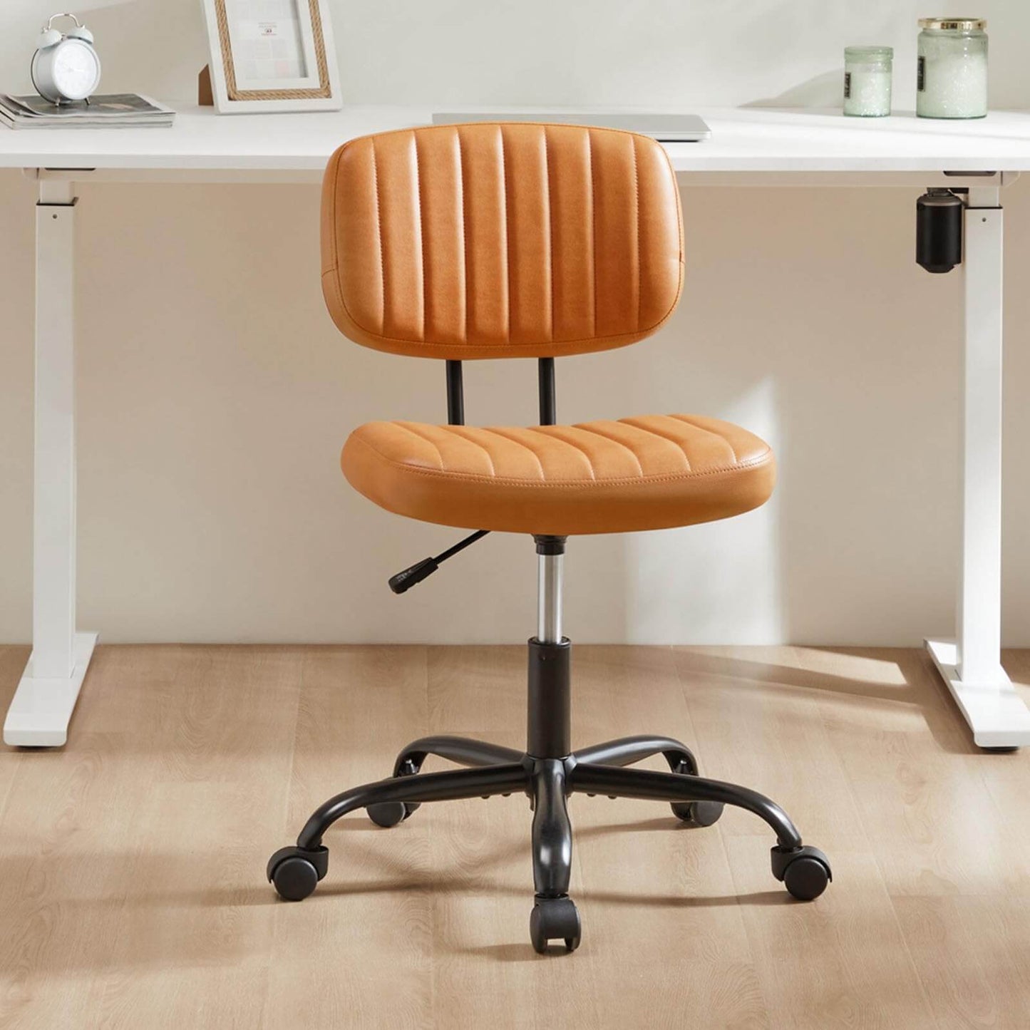US Local Adjustable Height 360degrees Rolling Swivel Computer Task Chair Without Arm