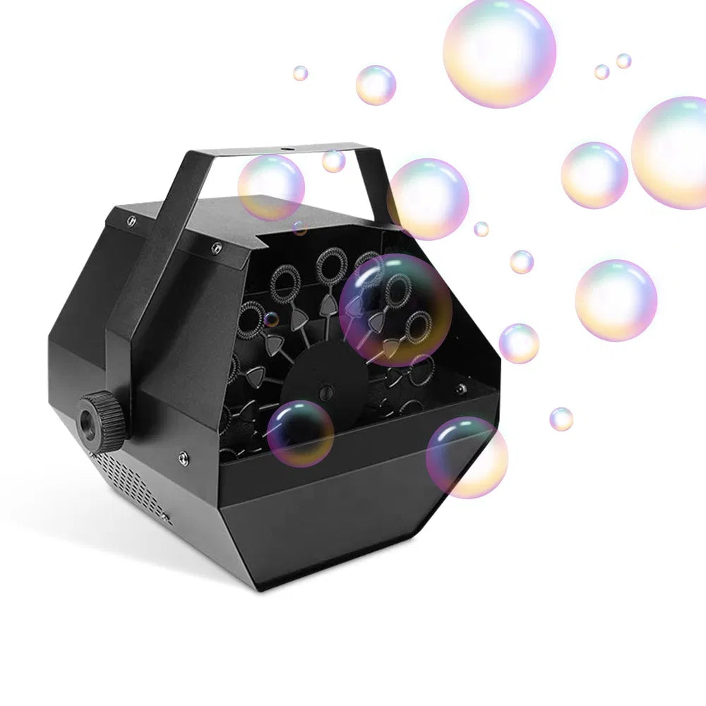 US Local Automatic Bubble Machine 25W Pro Bubble Blower Maker W/ Handle For DJ DISCO Stages Wedding Kids Birthday Parties