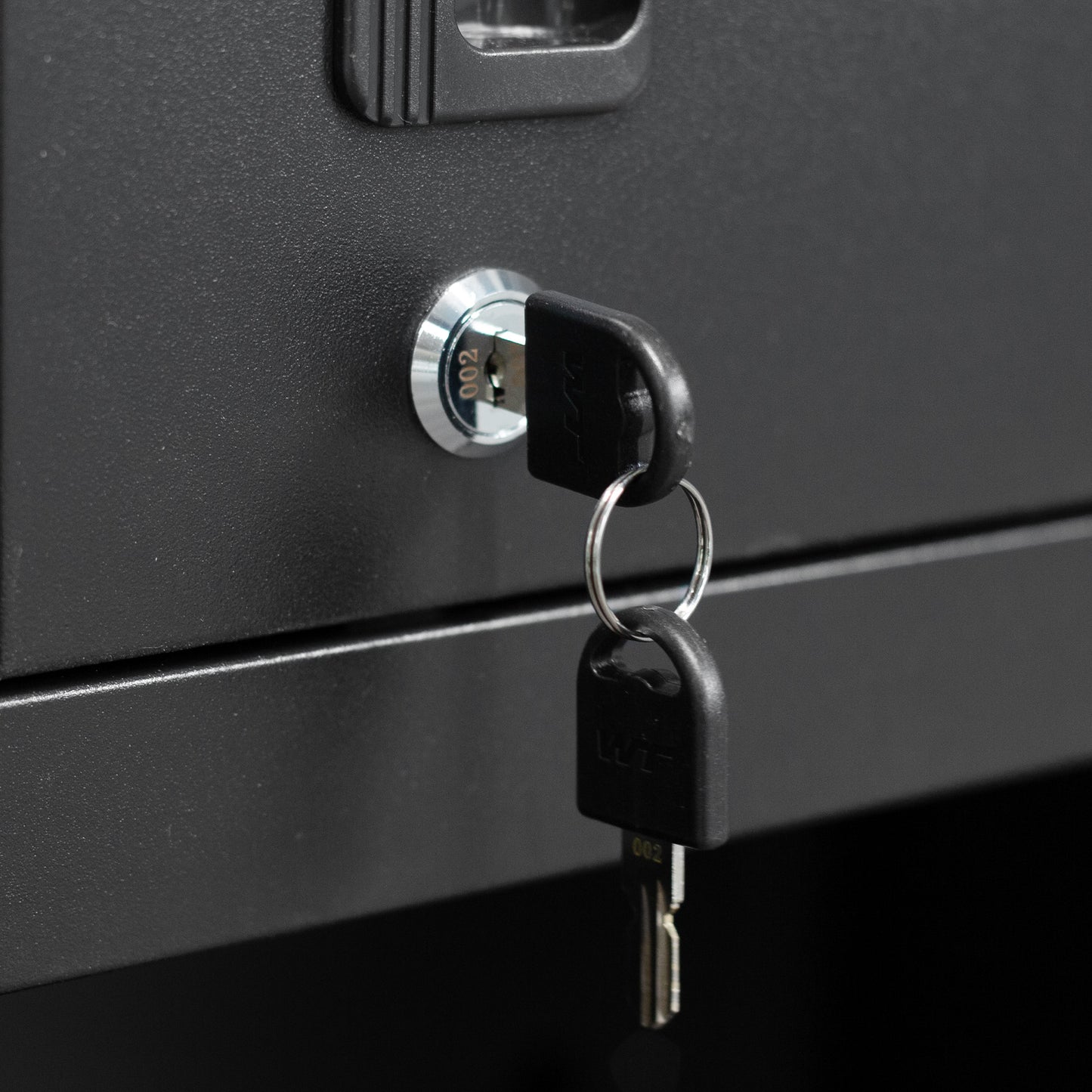 US Local Metal Wall-Mounted Tool Storage Cabinet With Locking Door And 1 Shelf 1 Opened Drawer For Garage Warehouse,Office,Assembly Required