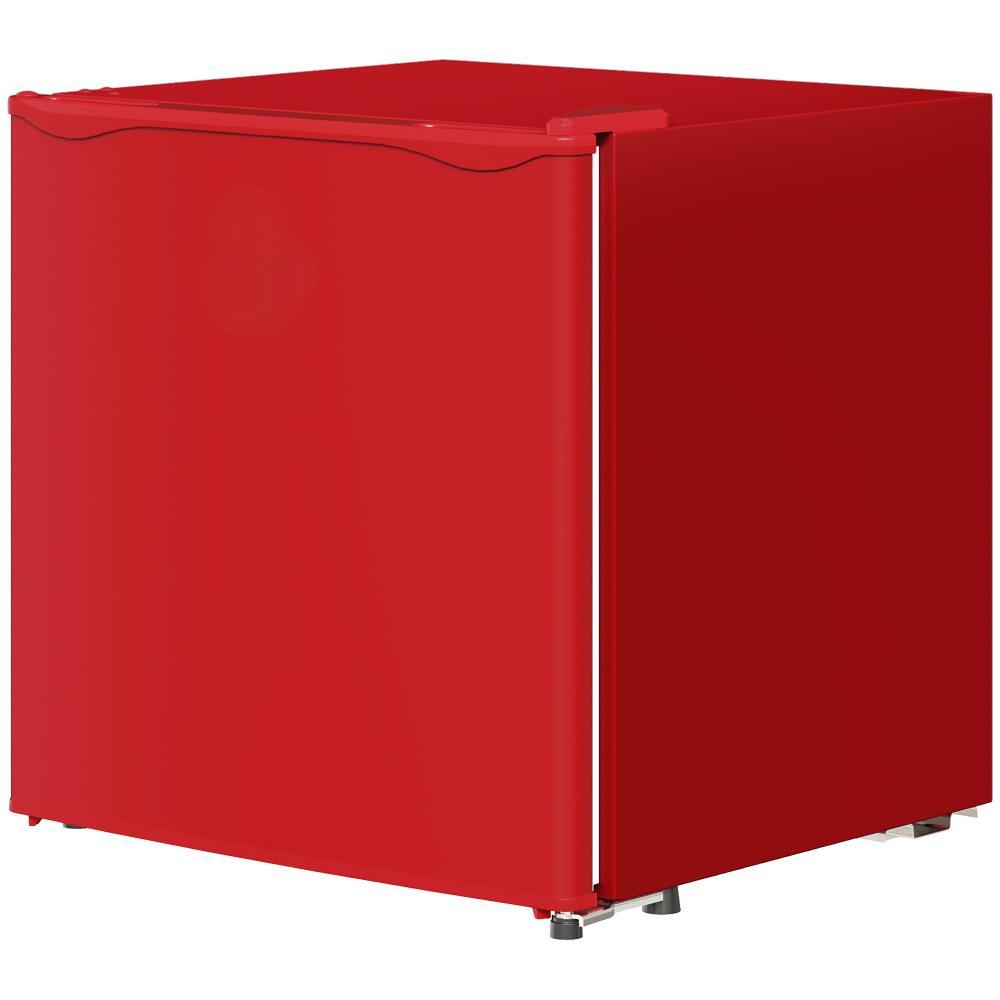 US Local 1.1 Cu.Ft Countertop Mini Freezer, Compact Upright Freezer With Removable Shelves, Red