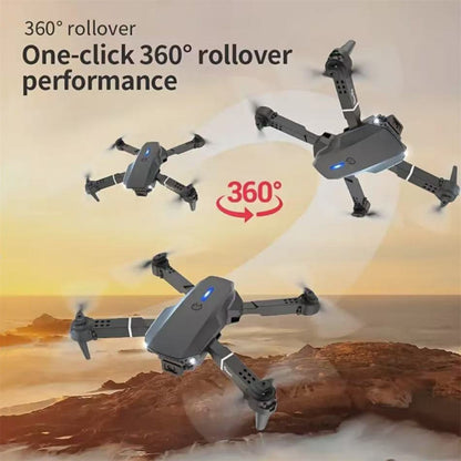 US Local The Battery Configuration Of The E88 Smart Camera Drone Features Real-time Image Transmission From A Single Camera. It Has One-click Touch And Landing Functions. This Is A Foldable Remote-controlled D