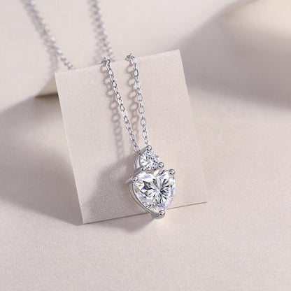 US Local Ripple Fantasy - A Fashionable And Luxurious Diamond Jewelry Pendant Set With Moissanite S925 Sterling Silver And Platinum Plating