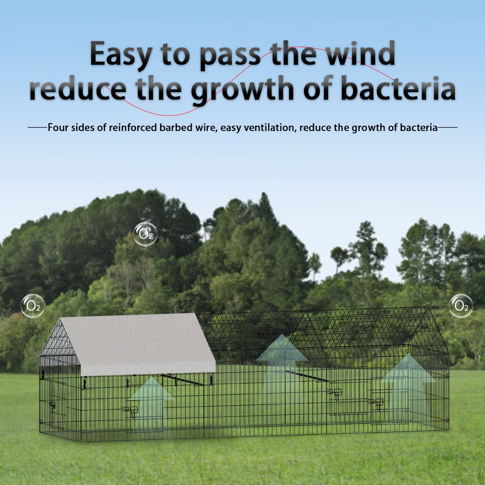 US Local Poultry Farming Outdoor Metal Chicken Coop