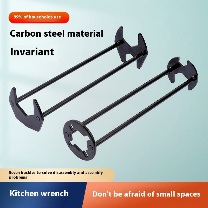 Multifunctional Kitchen And Bathroom Wrench Sink Faucet Four Claw Base 4 Points 6 Points Angle Valve Nut