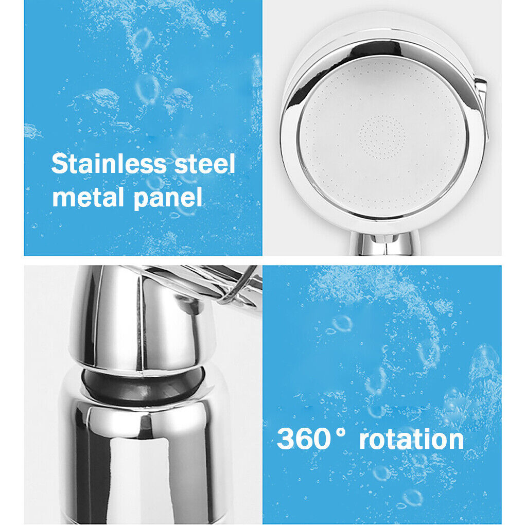 US Local Shower Head,Filter Filtration High Pressure Water Saving 3Mode Soften Save Water