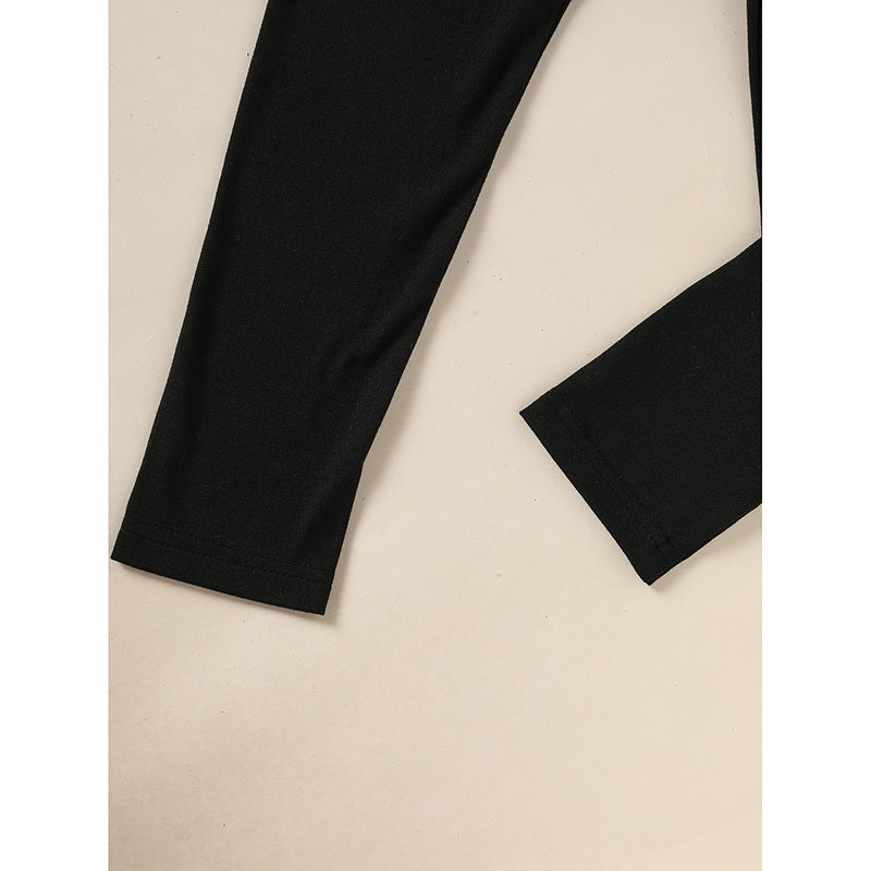 US Local Kid's 'Grandma And Granddaughter' Letter & Heart Print Long Sleeve Top & Pants Set, 2 Sets Comfy Loungewear Outfit