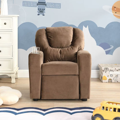 US Local Kids Upholstered Couch With One Cup Holder