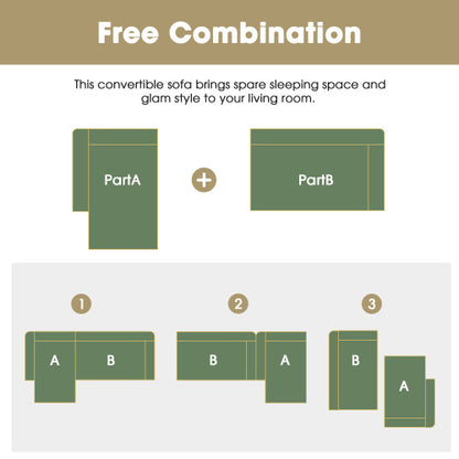 US Local Modular Combination Living Room Sofa Set