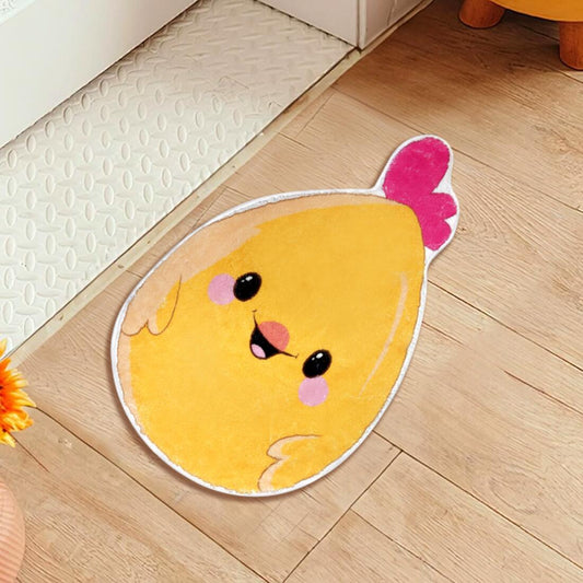 US Local Easter Eggs Shape Chicks Pattern Non Slip Bath Mat