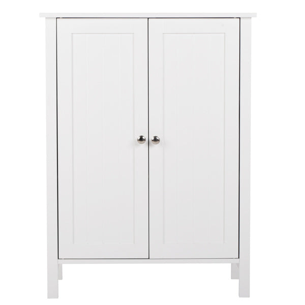 US Local White Double Door Bathroom Cabinet