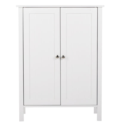 US Local White Double Door Bathroom Cabinet