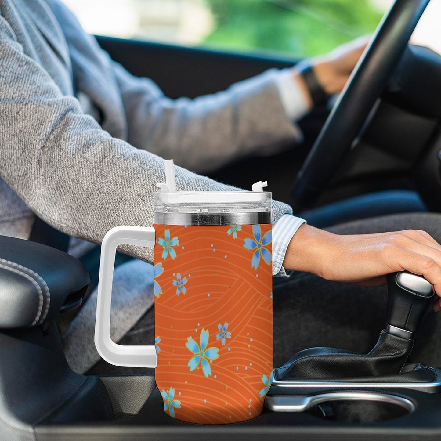 PHDT00447 POD US Local Tumbler 40 oz Large Capacity Car Cup Sakura