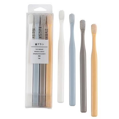Macaron Small Head Toothbrush 4pcs Adult Soft Toothbrush