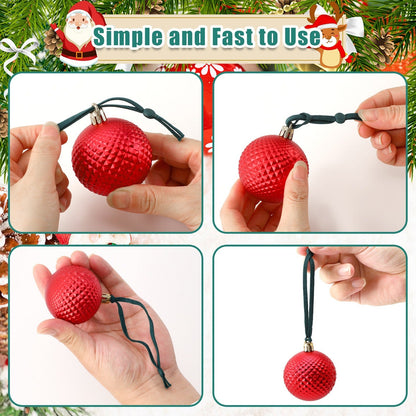 US Local 150Pcs Ornaments String For Christmas Tree, Adjustable Ornaments Ribbon Hangers Christmas Ties String Ribbon Loops For Ornament Hanging Tree Decorations, Green