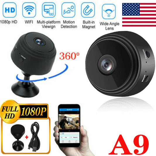 US Local Mini Hidden Spy Camera Wireless Wifi IP Home Security 1080P HD DVR Night Vision