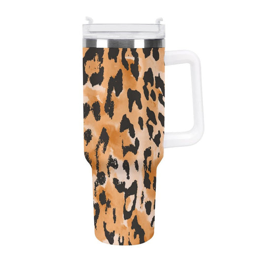 PHDT00398 POD US Local Tumbler 40 oz Large Capacity Car Cup Leopard