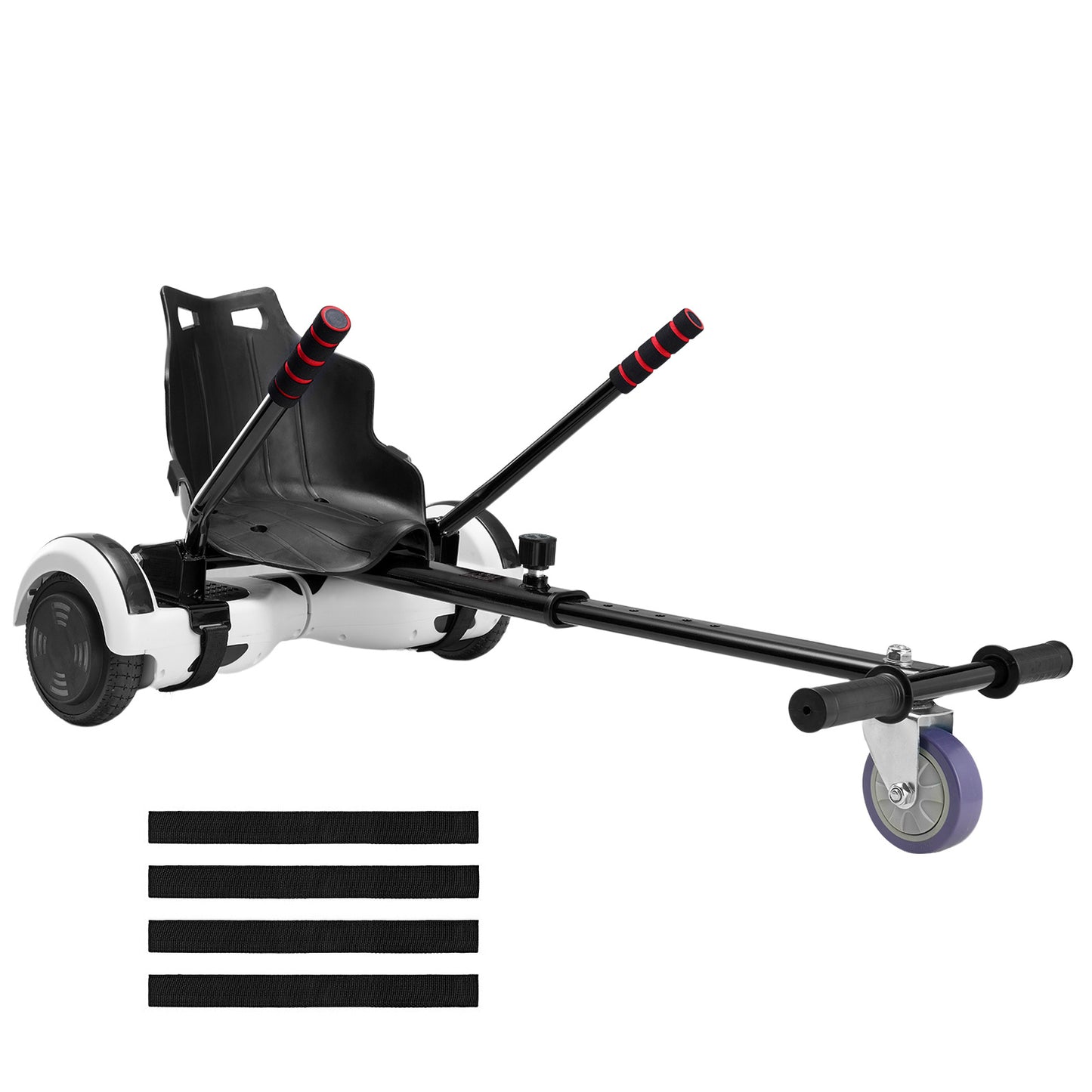 US Local VEVOR Hoverboard Seat Attachment, Compatible With Hoverboards, Grips Control, Adjustable Frame Length And 220 LBS Load Capacity, Hover Board Go Karts Accessory, For Kids Adults