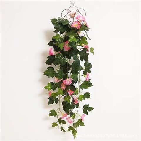 US Local Simulation Plant Morning Glory Ratten For Wall Hanging Decoration