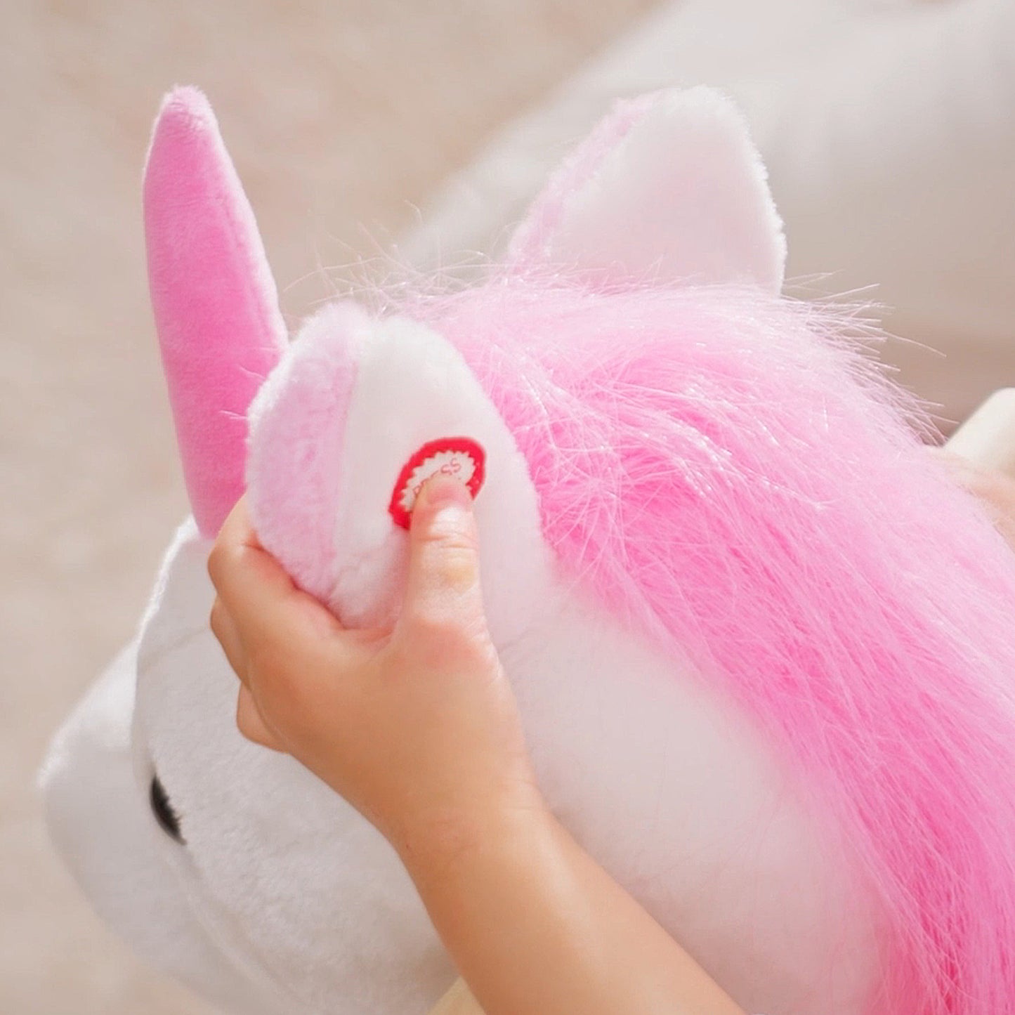 US Local Unicorn Baby Rocking Horse Toy for Kids with Lullaby Song
