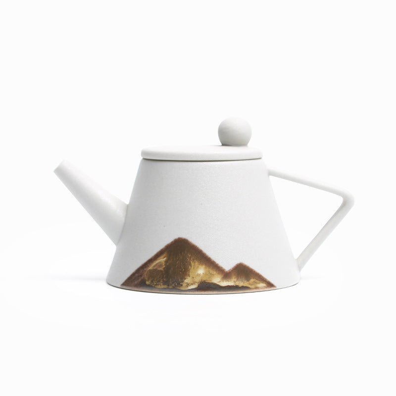 USA Local Teapot Ceramic Single Pot Underglaze Color Set Japanese Household Teapot