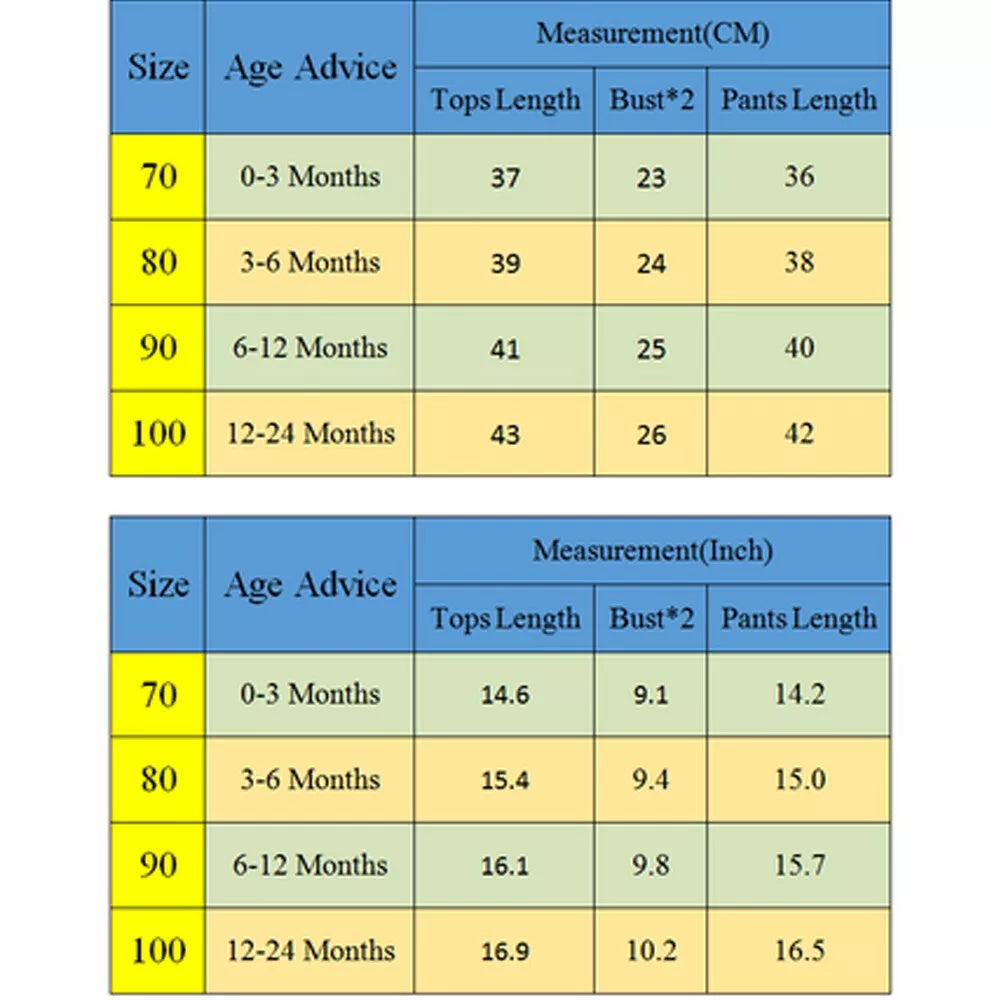 US Local US Newborn Baby Boy Girl Tops Romper Bodysuit Jumpsuit Pants Outfits Clothes Set