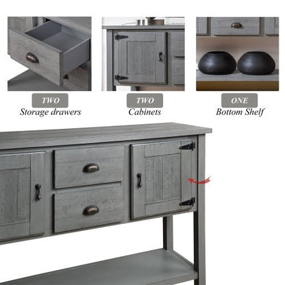 US Local 48-inch Solid Wood Sideboard Console Table