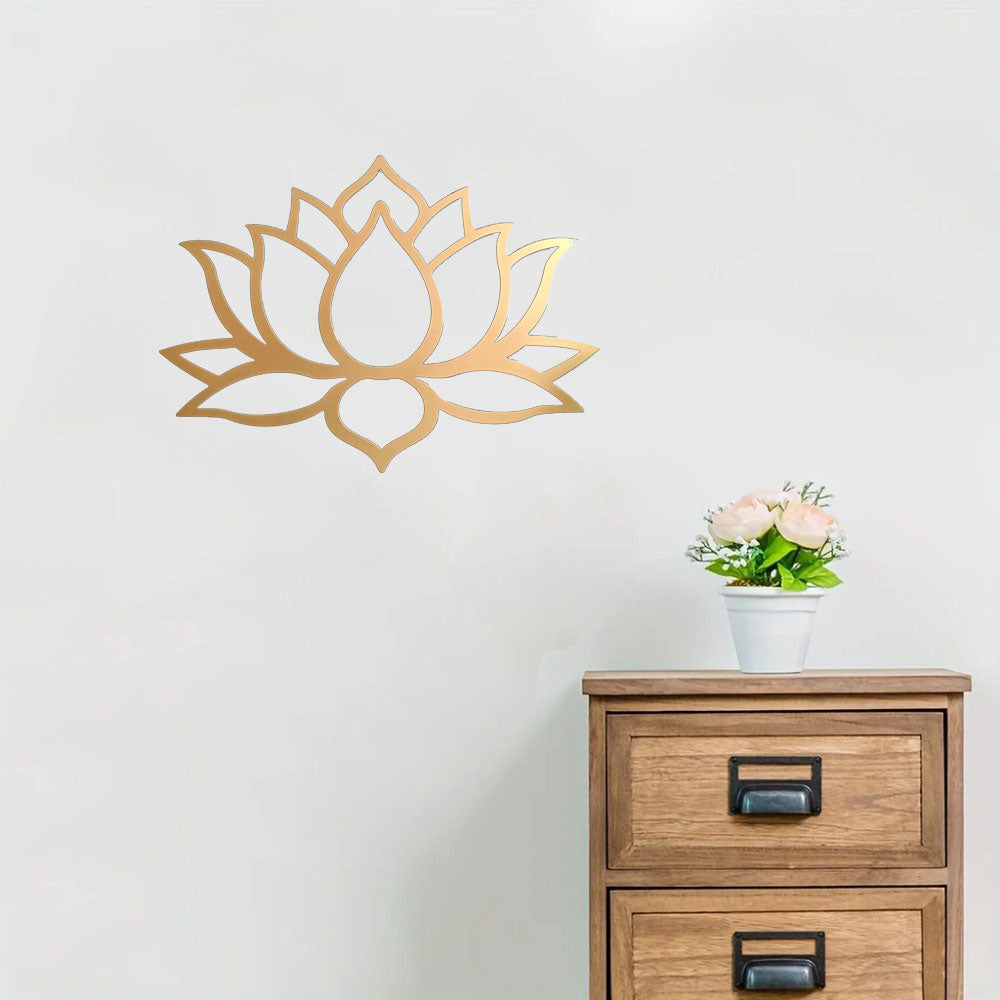 US Local Stunning Large Lotus Metal Wall Art ¨C Modern Living Room Decor & Fabulous Bridal Shower Gift.Wall Sculptures-