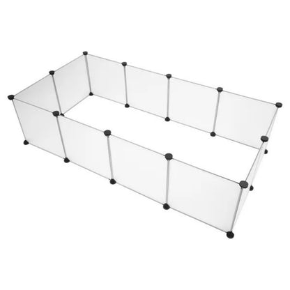 US Local Pet Playpen, Portable Large Plastic Yard Fence Small Animals, Puppy Kennel Crate Fence Tent RT