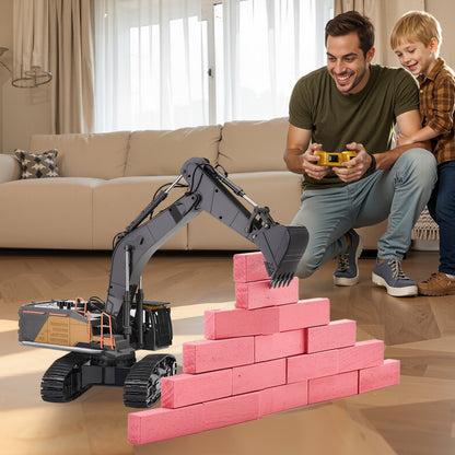 US Local Remote Control Excavator Toy 22 Channel 1:14 Scale RC Excavator Digger For Kids