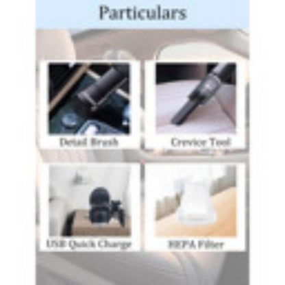 US Local Wireless Red Car Vacuum Cleaner Wireless Car With Strong Suction Handheld Vacuum Cleaner Small Mini Rechargeable Home Vacuum Cleaner