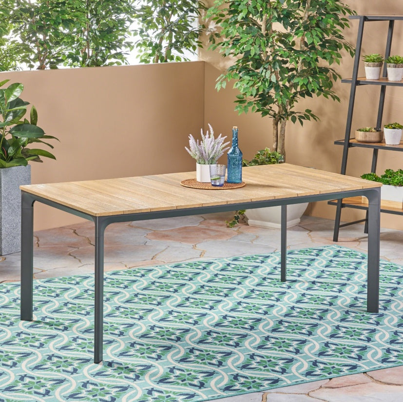 US Local WESTCOTT DINING TABLE WITH WOOD TOP