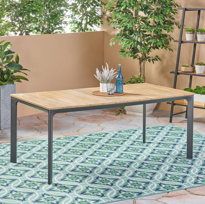 US Local WESTCOTT DINING TABLE WITH WOOD TOP