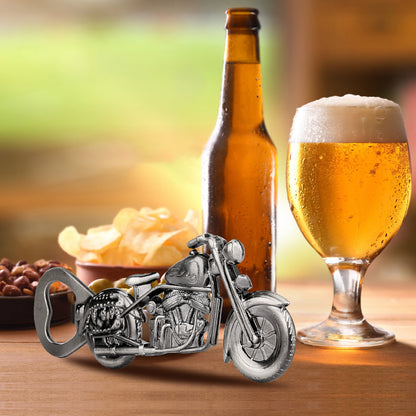US Local Old Style Motorcycle Beer Bottle Opener Black Gift Box With Greeting Card, Exclusive Gift For Motorcycle Enthusiasts, Bar Tool For Beer Enthusiasts, Ideal Choice For Home And Bar Use