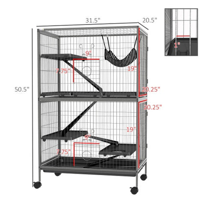 US Local 5 Tiers Of Small Animal Cages, Ferret Cages, Large Chinchilla Cages With Hammock Fittings And Heavy Duty Wires