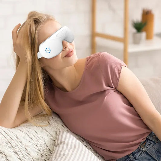 US Local Eye Massager With Heat Music Wireless Eye Mask For Migraines