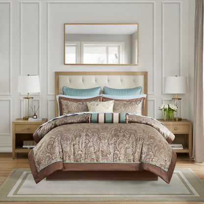 US Local 12 Piece Comforter Set With Cotton Bed Sheets