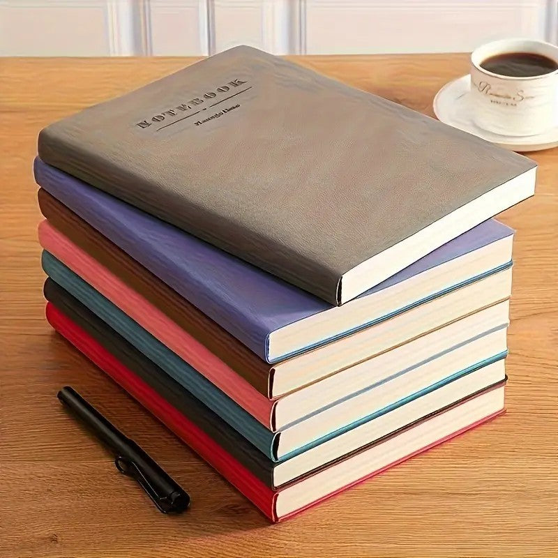 US Local Diary - Hardcover Faux Leather Daily Newspaper, A Hardcover Faux Leather Diary Used To Record Daily Life.