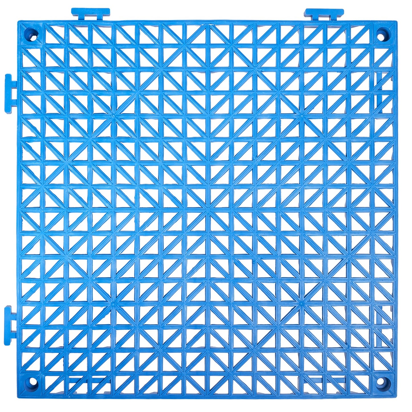 US Local VEVOR Interlocking Tile 50PCS Blue, Drainage Tiles Splicing, PVC Interlocking Drainage Floor Tiles, Non-Slip Drainage Holes For Restroom, Bathroom, Kitchen, Pool, Wet Areas