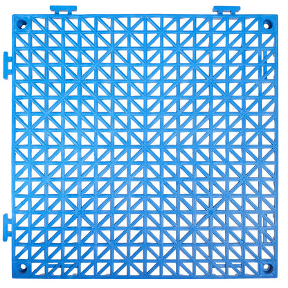 US Local VEVOR Interlocking Tile 50PCS Blue, Drainage Tiles Splicing, PVC Interlocking Drainage Floor Tiles, Non-Slip Drainage Holes For Restroom, Bathroom, Kitchen, Pool, Wet Areas