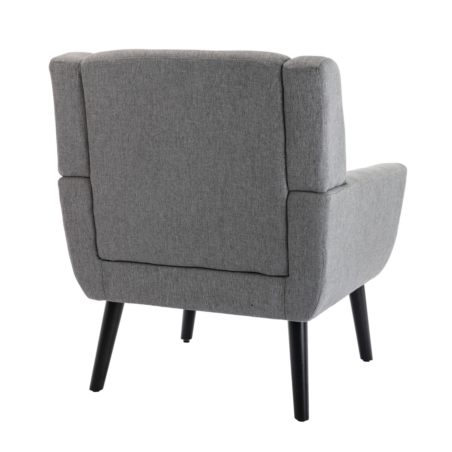 US Local Modern Soft Linen Ergonomic Accent Chair For Living Room, Bedroom, Home