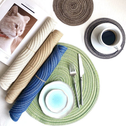 Western-style Placemat Home Placemat Coasters Heat Proof Mat