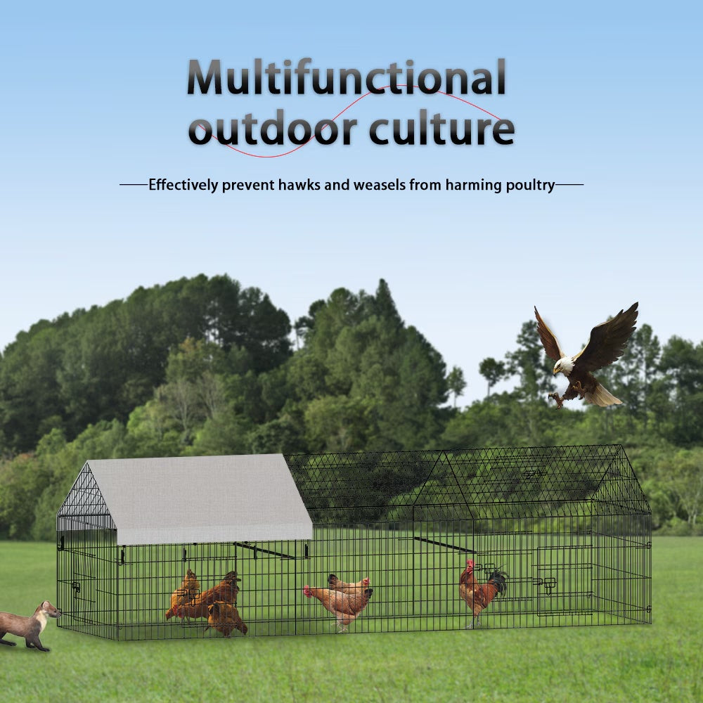 US Local Poultry Farming Outdoor Metal Chicken Coop