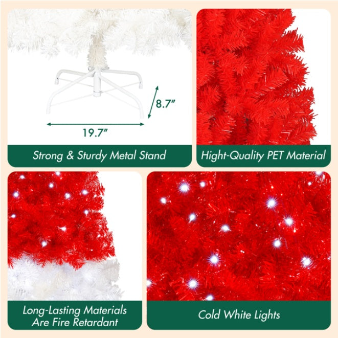 US Local 6FT Artificial Christmas Tree With LED Light